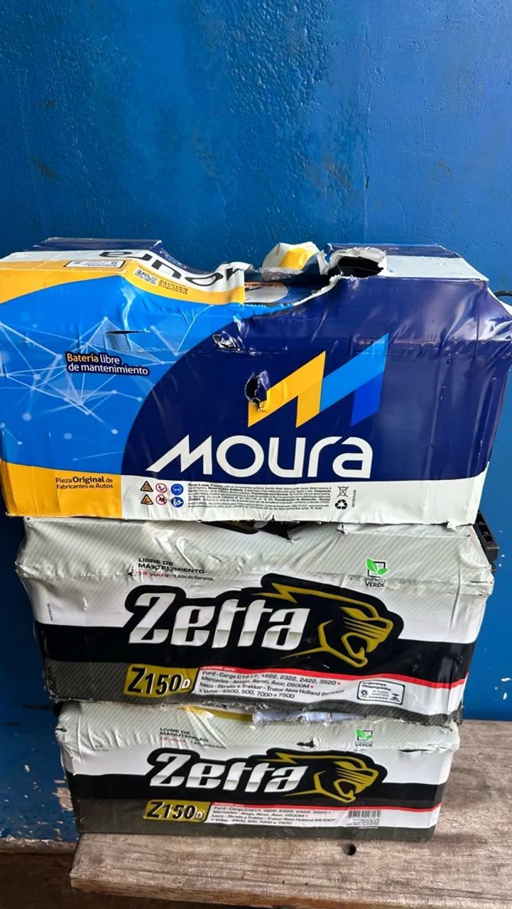 01 Bateria Moura 150amp/02 baterias Zetta 150amp - Foto 2