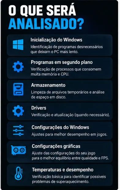 Otimização de PC Gamer e Windows | Diagnóstico Remoto - Foto 2