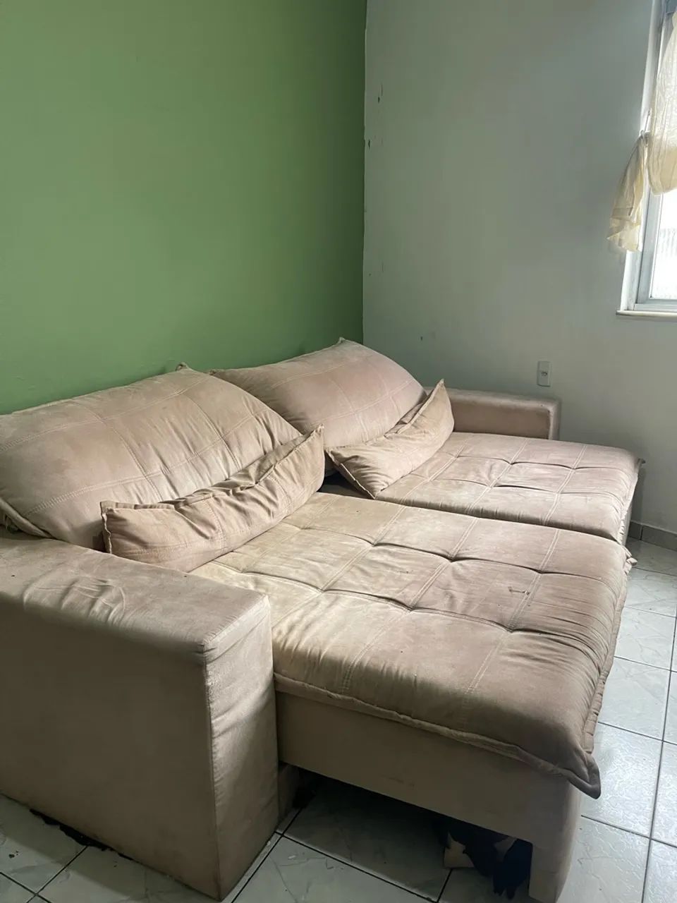 Sofá Retrátil 2 Lugares com Chaise - Foto 2