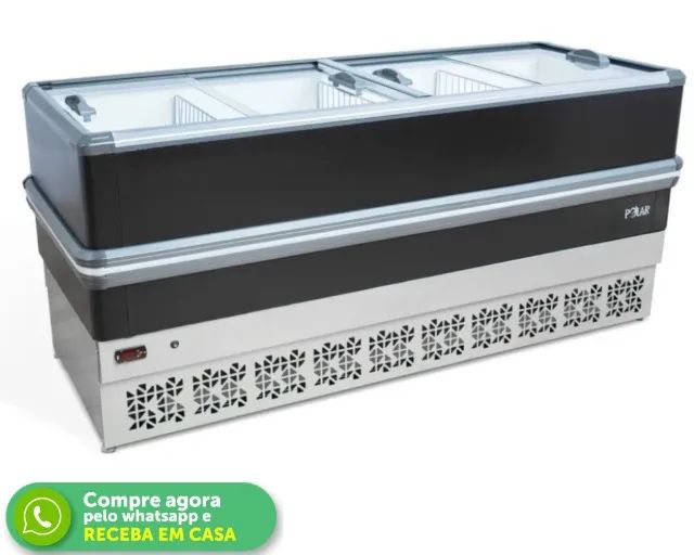 Ilha para Congelados 2M Preta Polar
