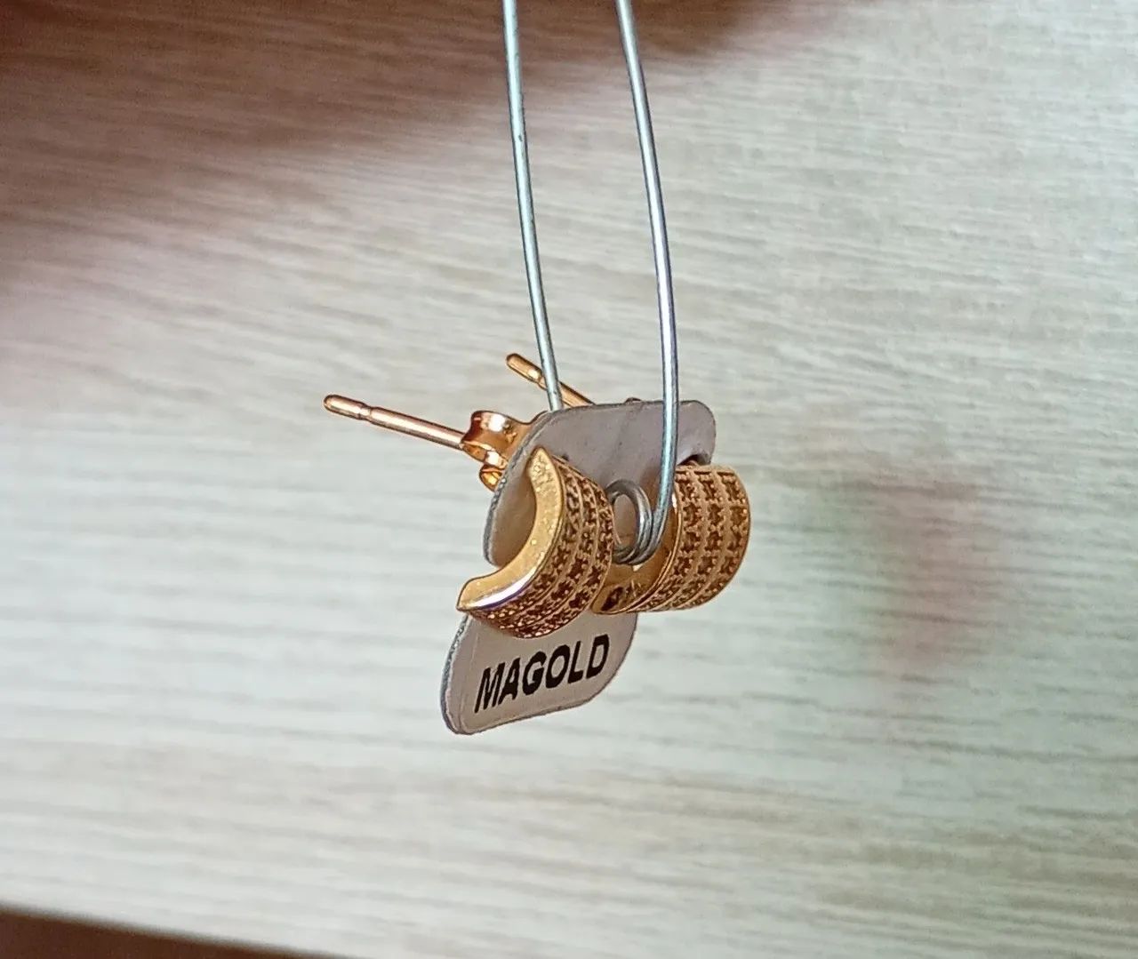 Meia Argola Cravejada, Magold - Foto 2