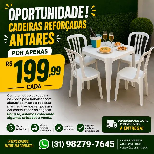 JOGOS DE CADEIRAS E MESAS