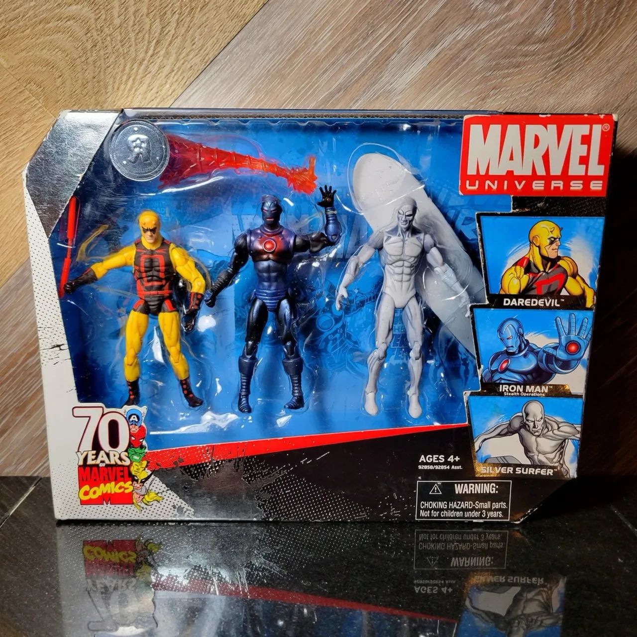 Marvel Universe 3 Pack Surfista Demolidor Iron lacrado - Foto 3