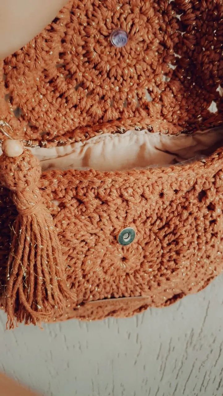 Bolsa Boho crochê  - Foto 3