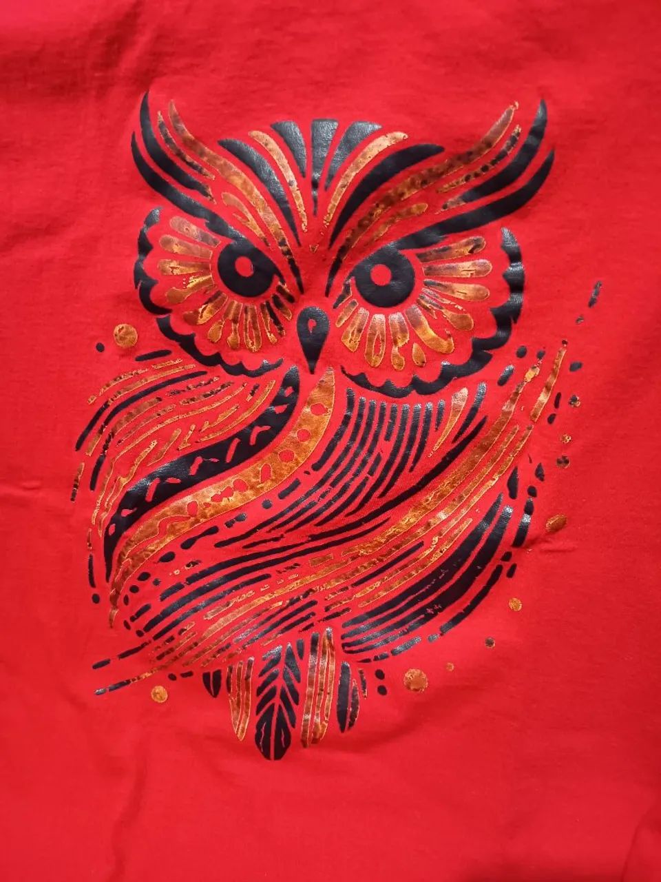 Camiseta coruja 100% algodão G - Foto 2