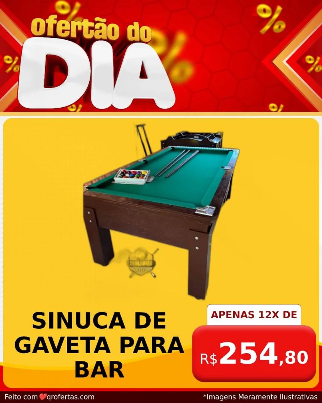 Sinuca De Gaveta Para Bar Verniz Em Promoção  - Foto 3