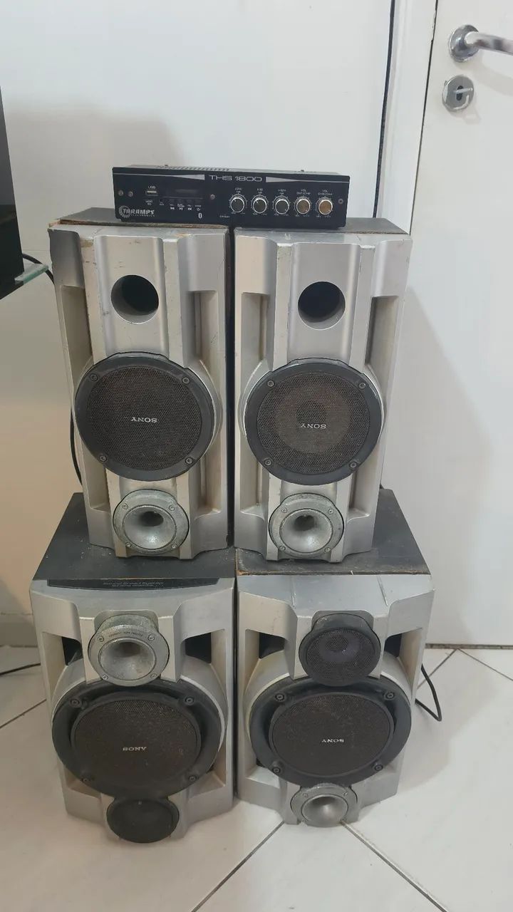 Amplificador Taramps ths 1800 e caixas 