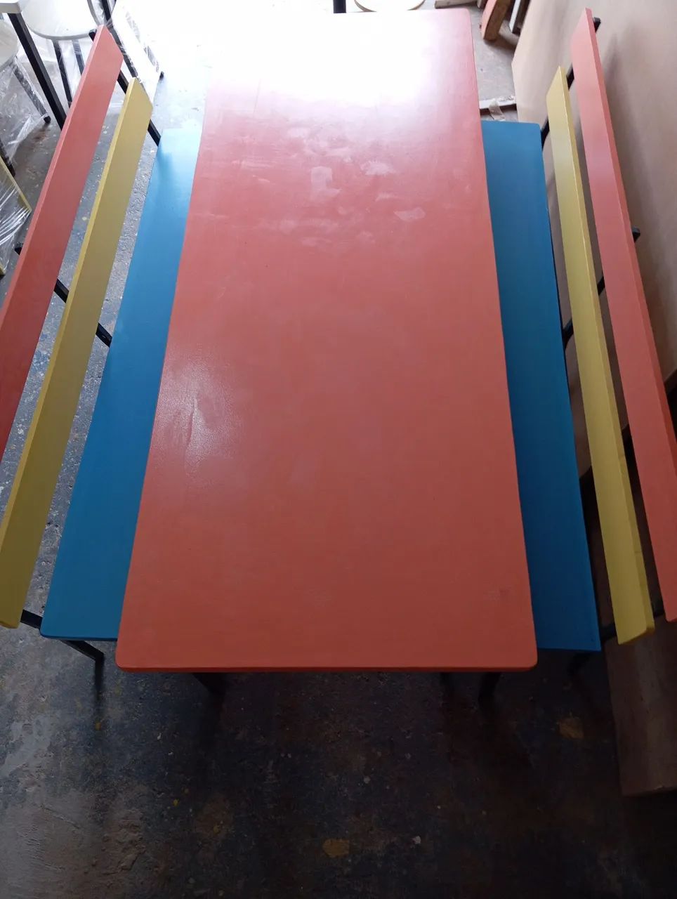 Mesa com bancos infantil para refeitório  - Foto 3