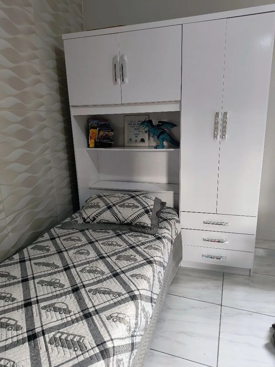 Guarda-roupa solteiro branco  - Foto 3