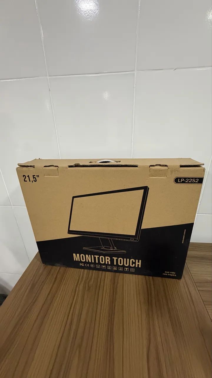 Monitor touch 22 polegadas inclinável novo na caixa 