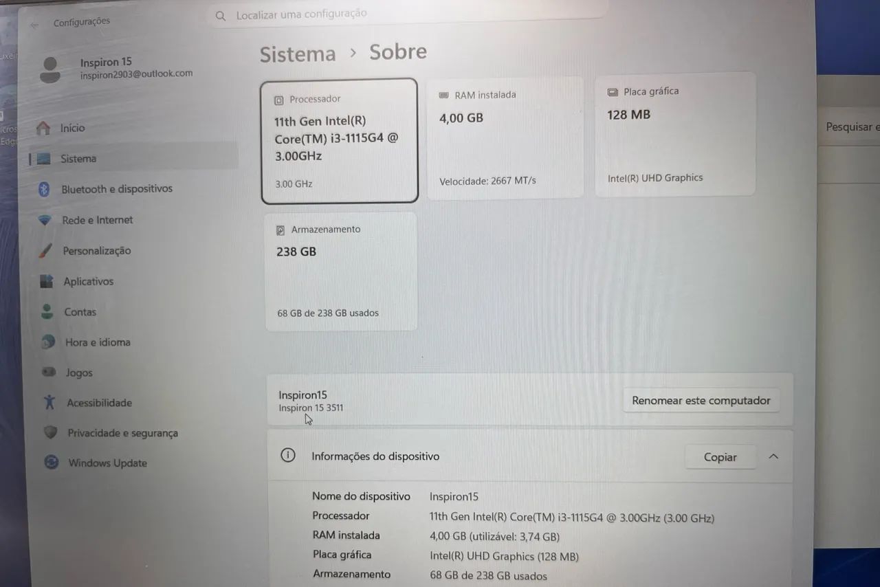 Notebook Dell Inspiron 15 3511 - Foto 2