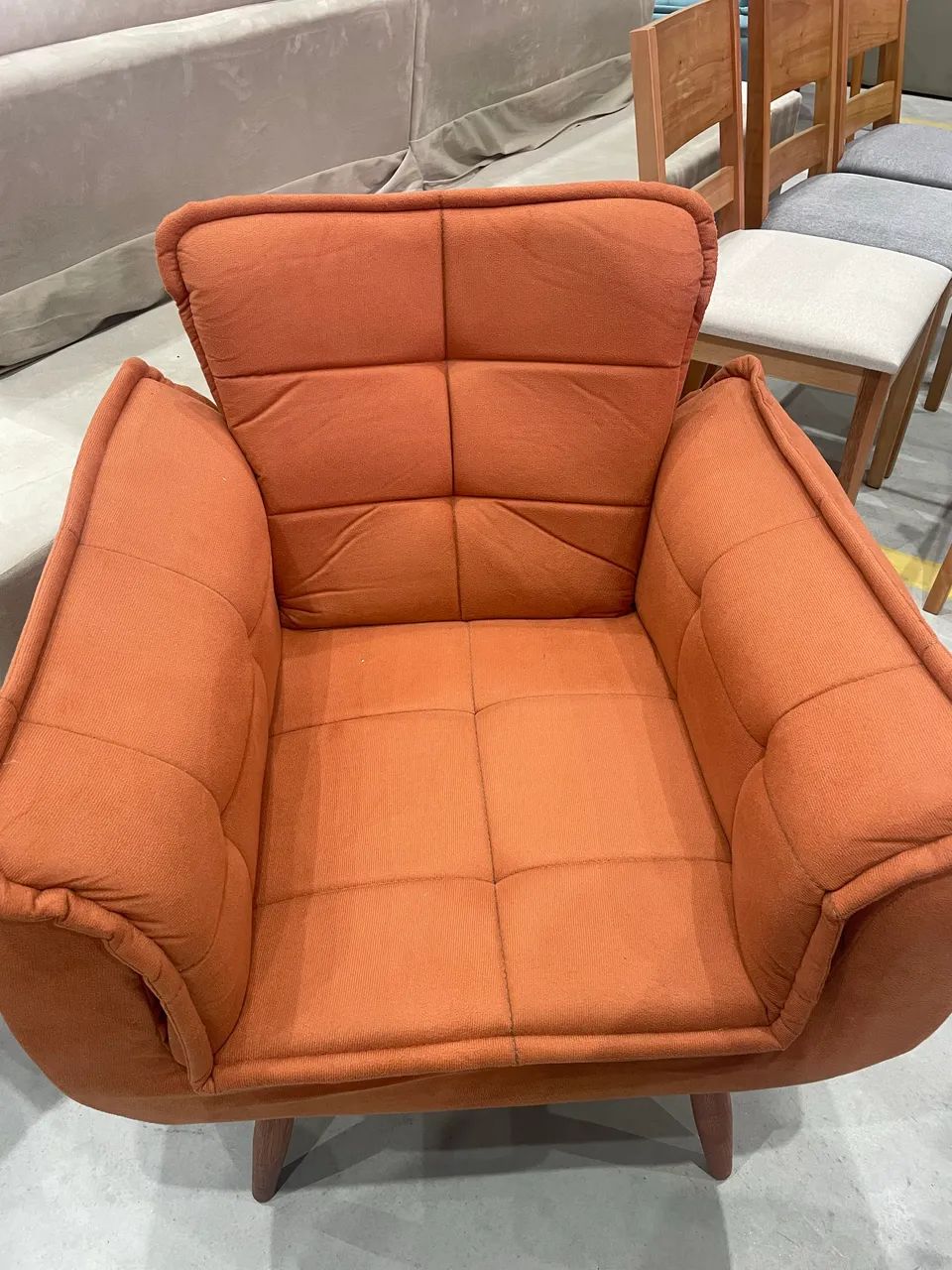 Poltrona Rafaela  Suede Diversas Cores  - Foto 3