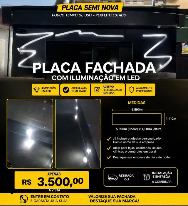 Placa de fachada em acm - Foto 3