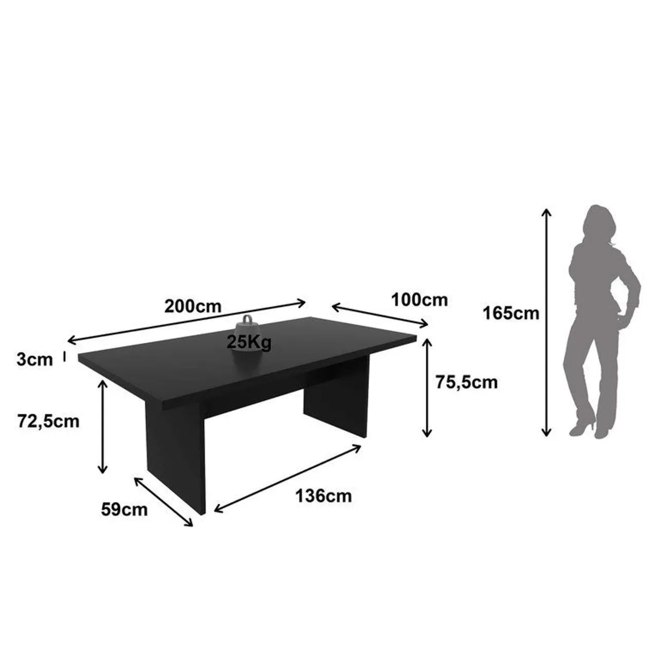 Mesa de Reuniões para Escritório  - Foto 2