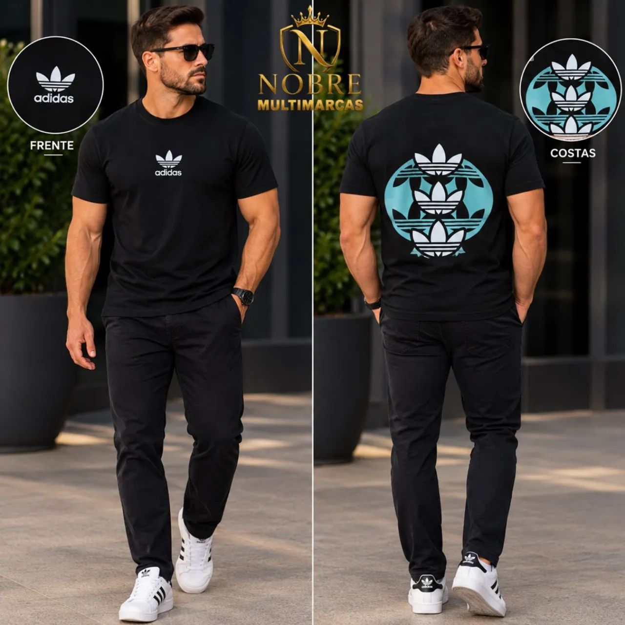 Camisas masculinas algodão fio 40.1 - Foto 3