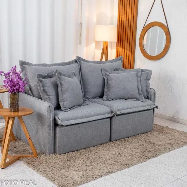 Sofá Cama Linho 3 Lugares Promoção