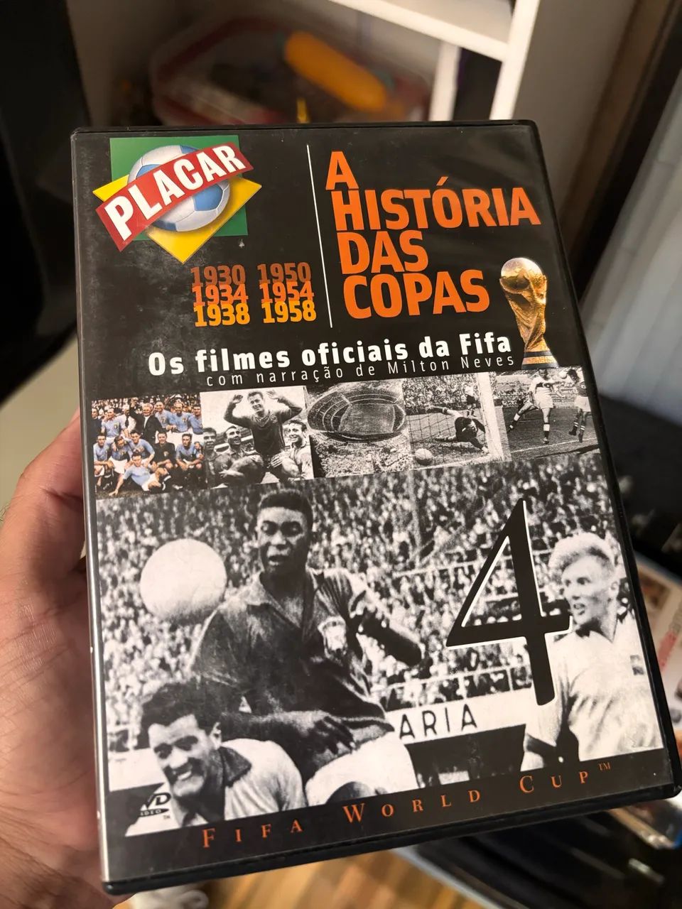 Kit 4 DVDs A História das Copas Vol. 1 ao 4 - DVD, Blu-Ray e Vídeo