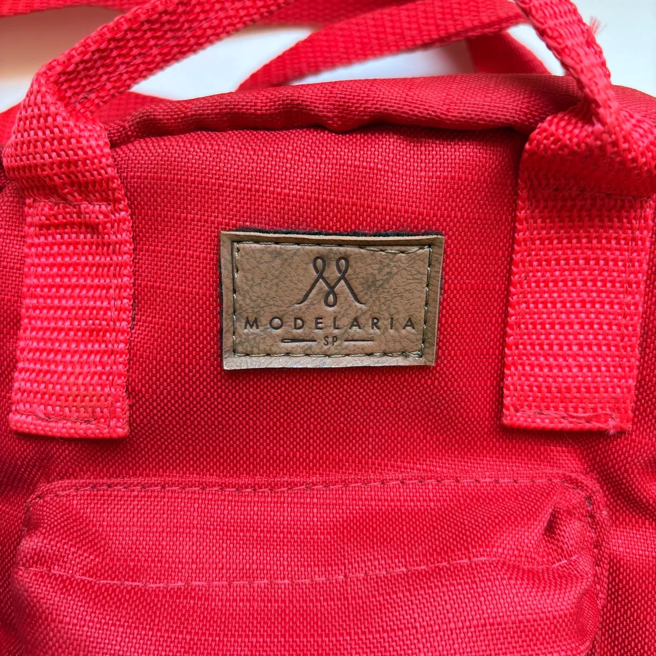 Mochila Mini Square Vermelha Modelaria Sp - Foto 4