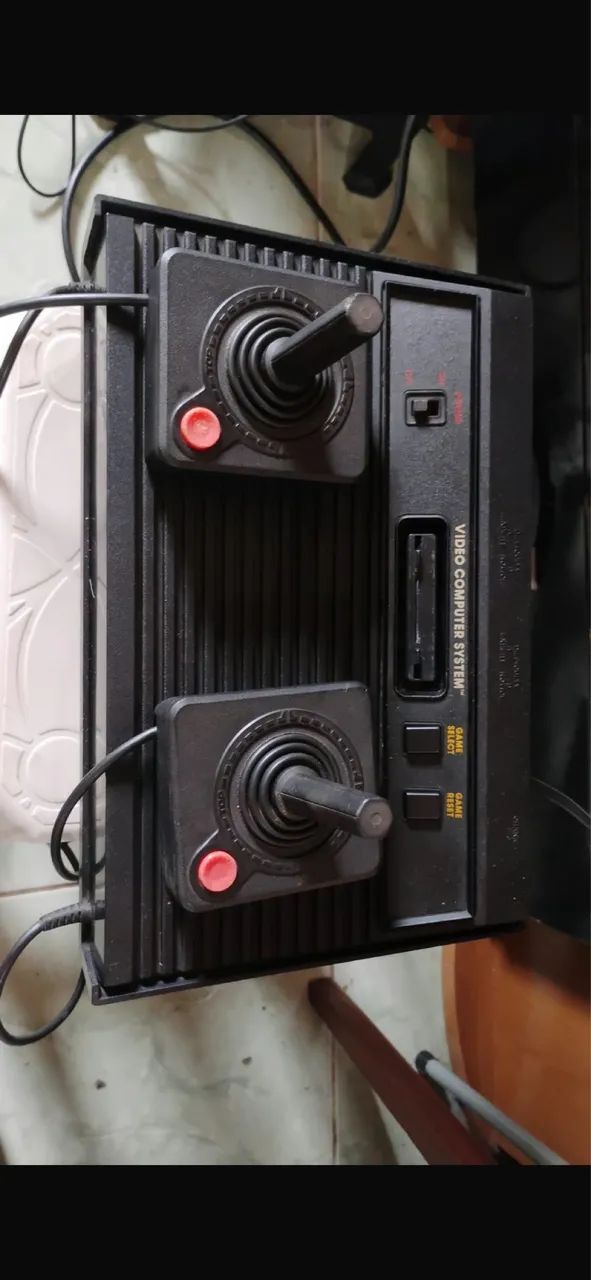 Atari 2600 S RF vídeo game retrô 
