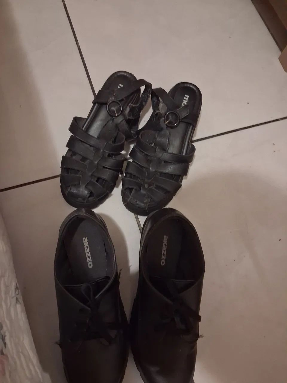 Bota e sandália usado 