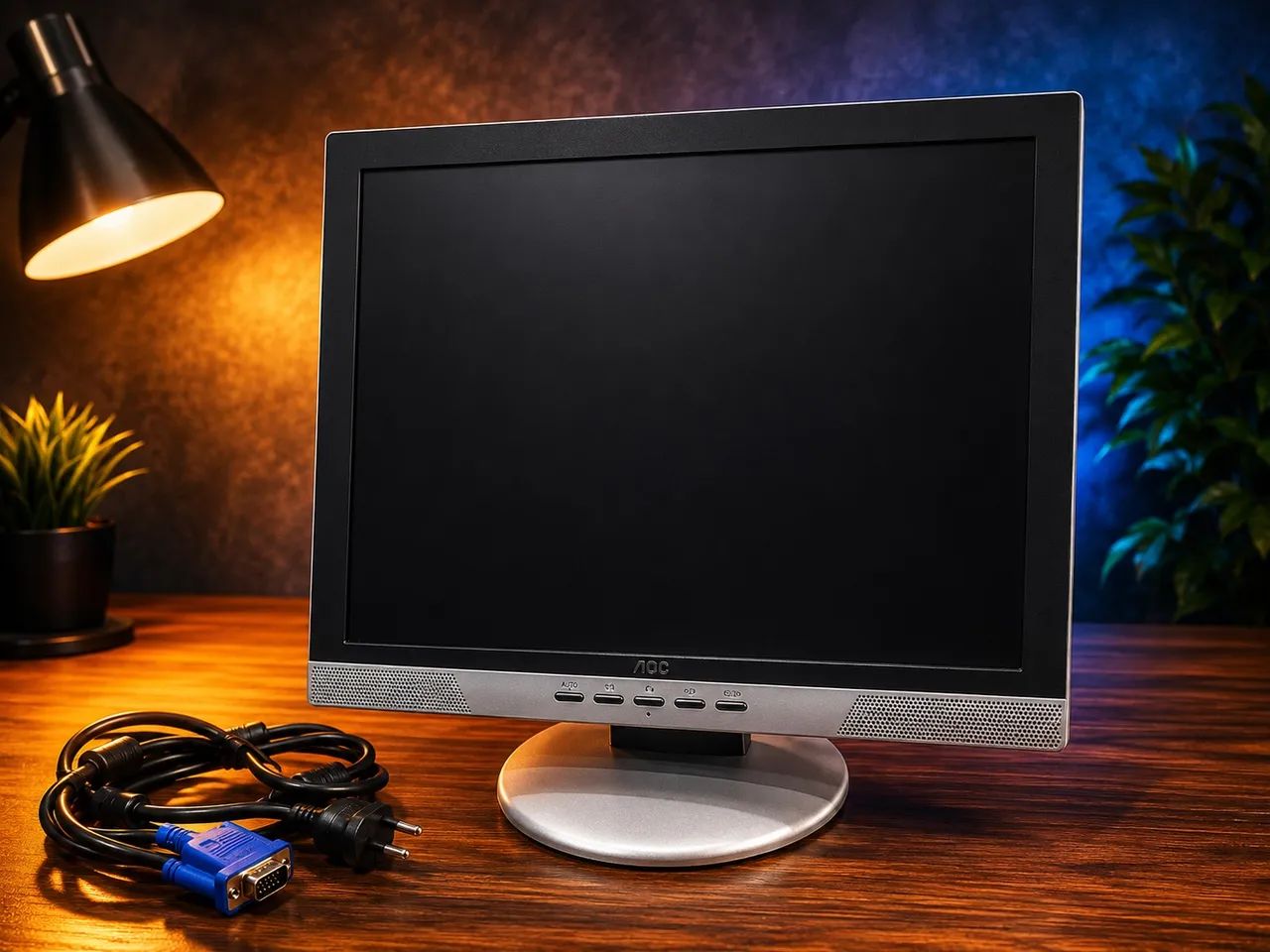 MONITOR AOC 17? LCD - FUNCIONANDO - ÓTIMO ESTADO