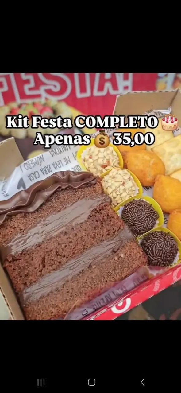 Kit de festa 35 a caixinha  - Foto 5