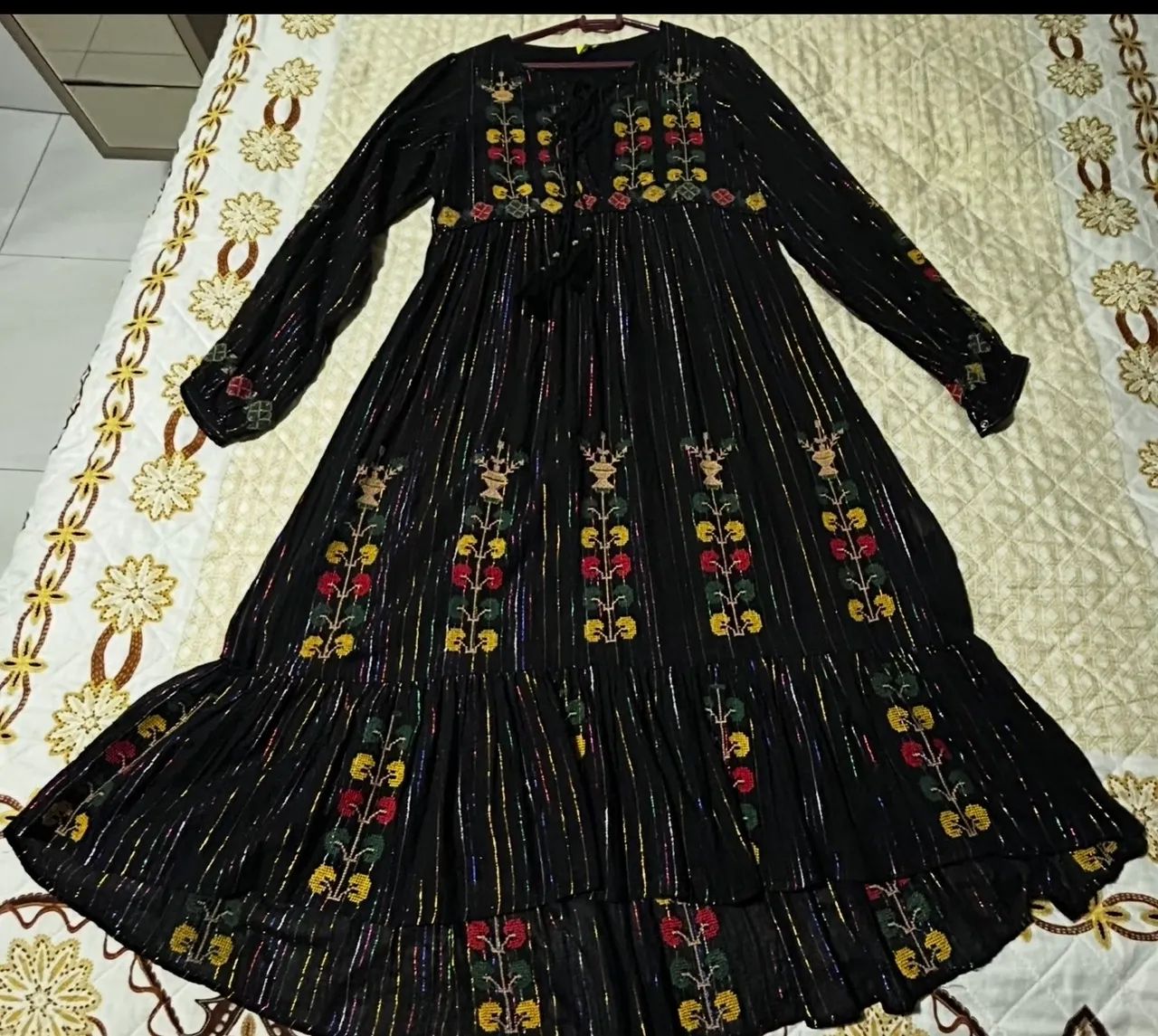 Vestido farm raridade bordado artesanal P - Foto 4