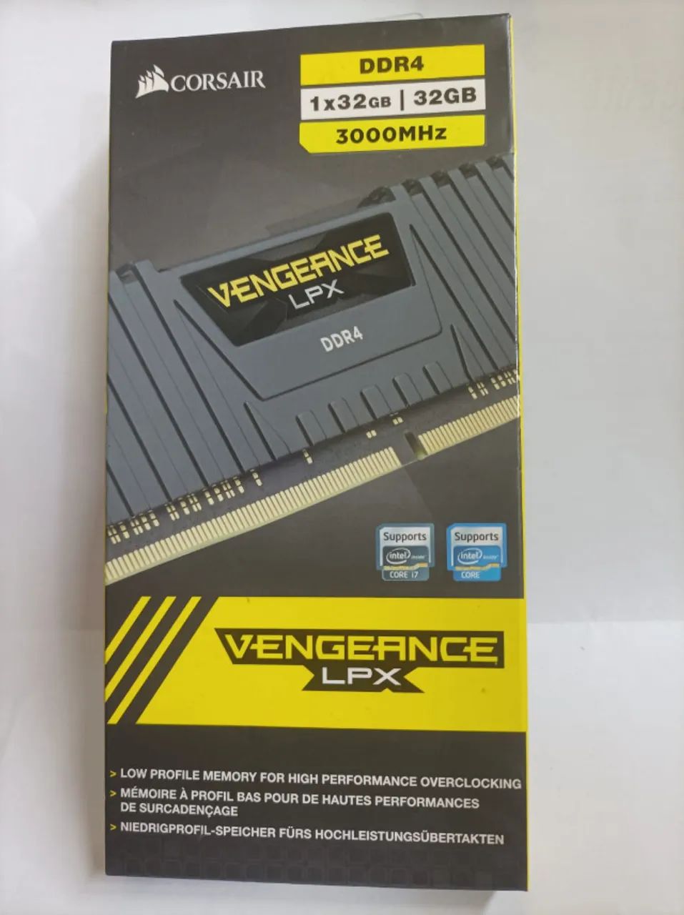 Memória RAM Corsair Vengeance LPX, 32GB 3000MHz, DDR4, CL16, Preto
