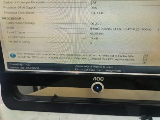PLACA MAE + PROCESSADOR PARA SERVIDOR POWEREDGE T420 DELL - Foto 5