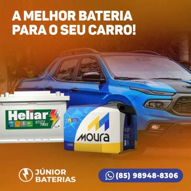 Bateria moura e heliar 
