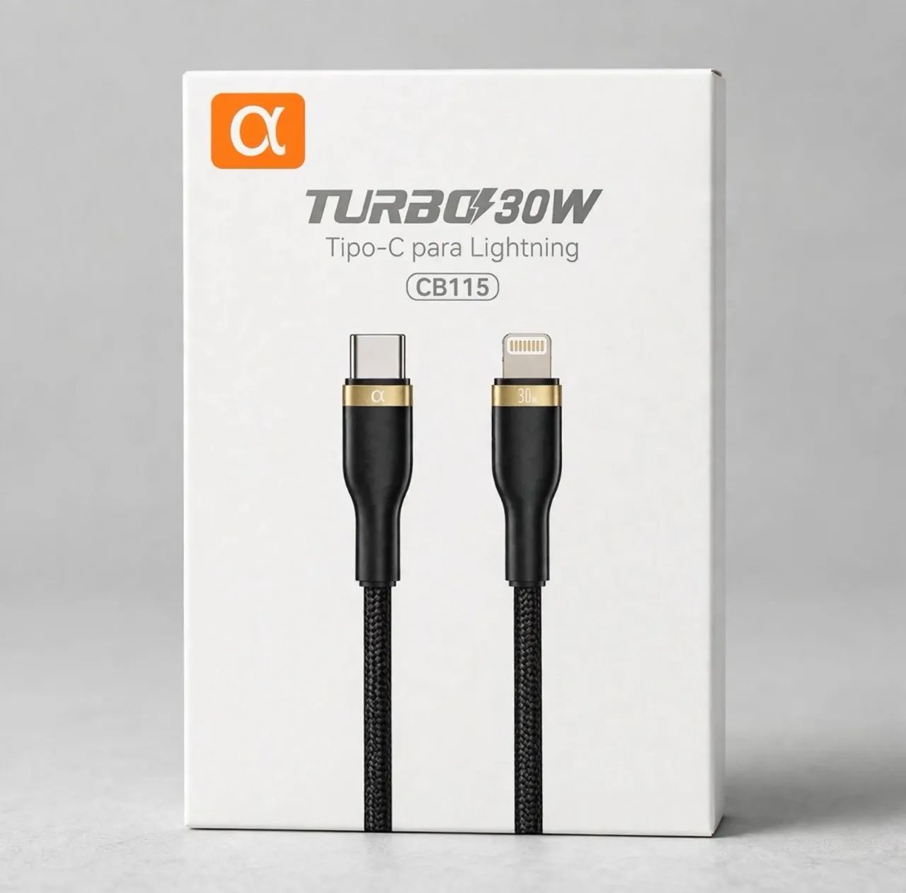 Cabo Turbo 30W Tipo-C para Lightning aGold Pro CB115 -