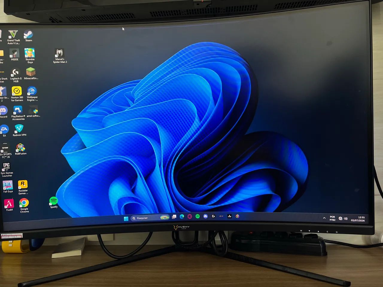 MONITOR HUSKY HAILSTORM 31.5 LED,CURVO,600,00 - Foto 2