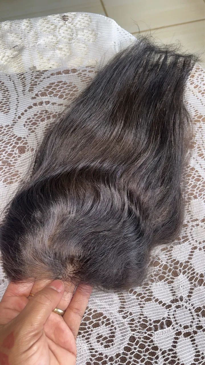 Topo cabelo 100% HUMANO 4x4 - Foto 2