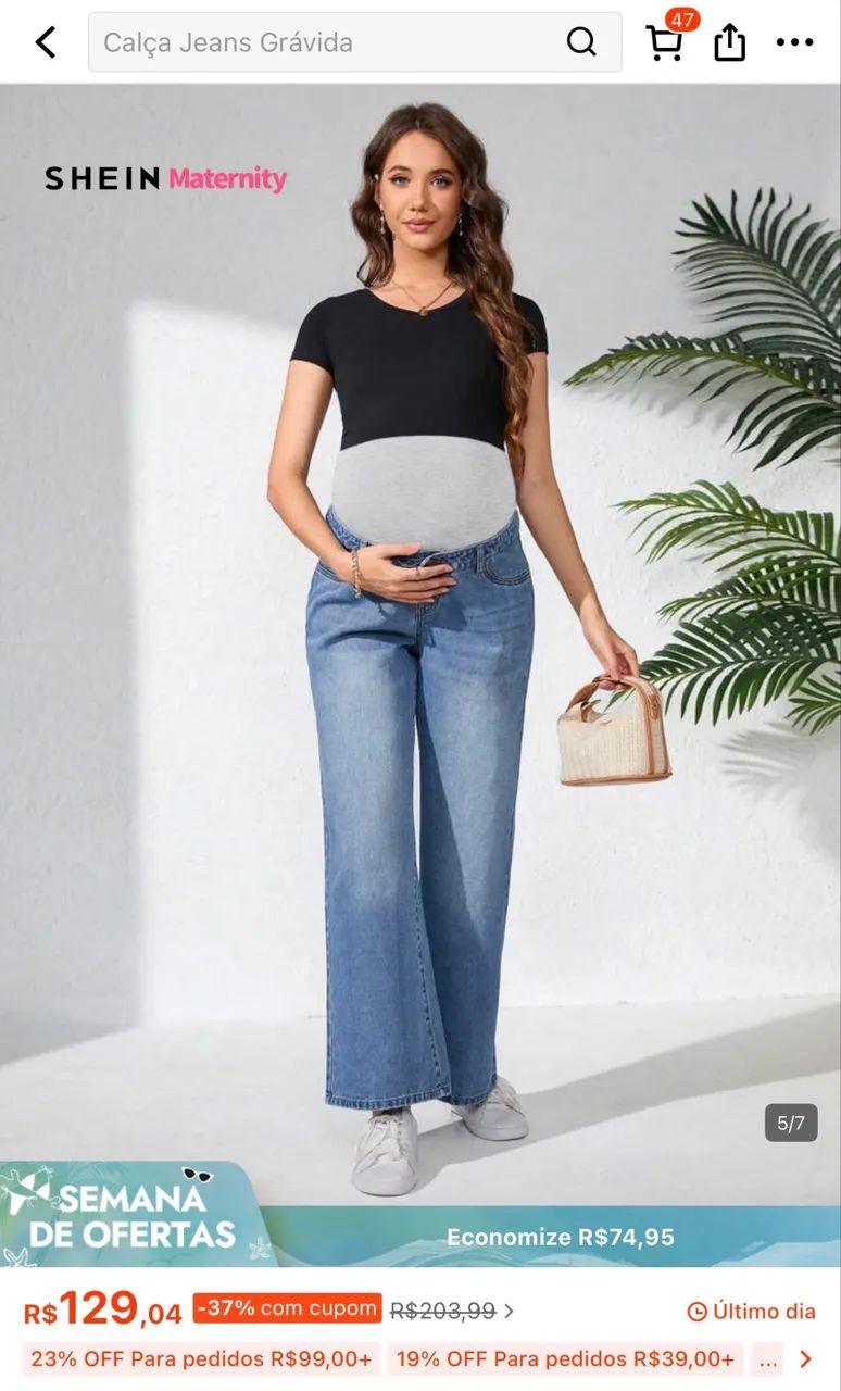 Calça gestante confortável nunca usada - Foto 2