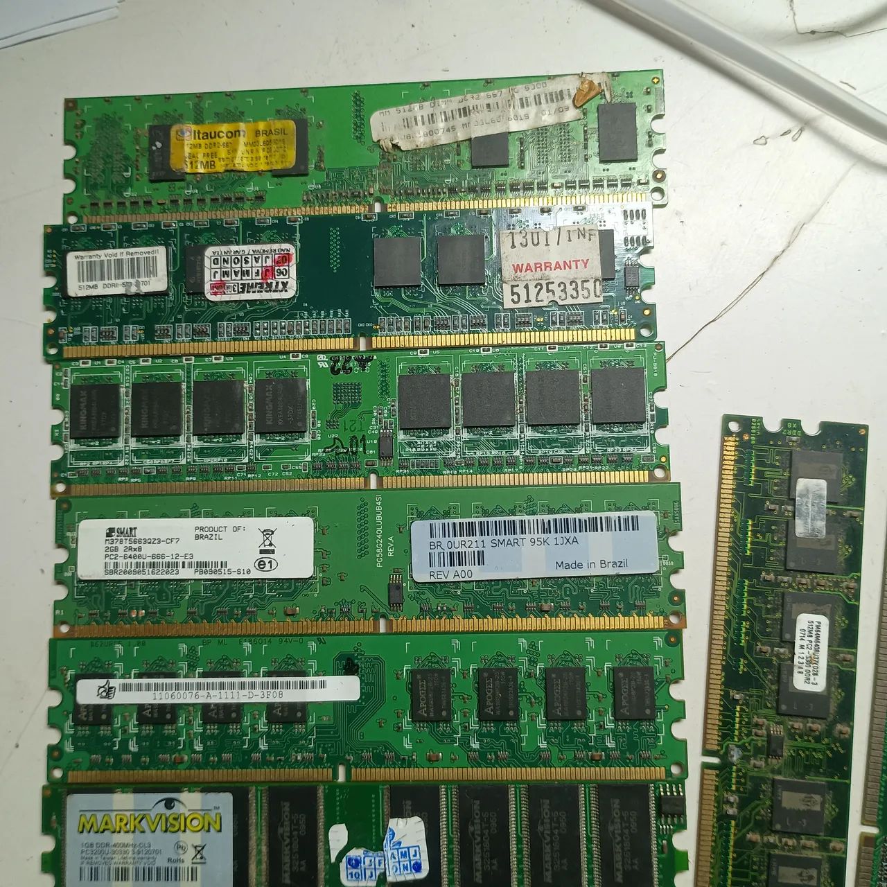 Lote de Memórias desktop diversas (DDR3, DDR2 e DDR1) - Foto 4