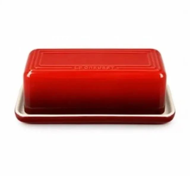 Manteigueira Retangular Flame Ou Vermelha Le Creuset
