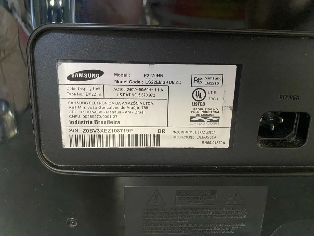Monitor Samsung 22 polegadas. Aceito trocas.  - Foto 4