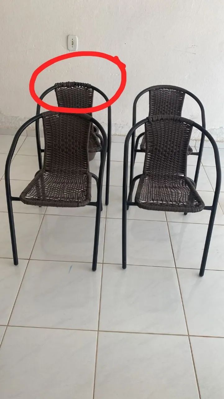 Kit 4 cadeiras para terraço  - Foto 4