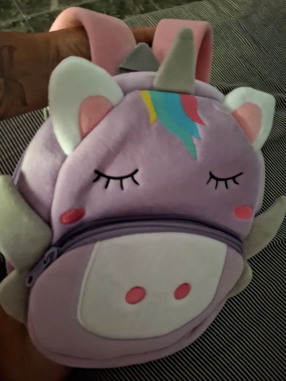 Mochila Unicórnio Pelúcia  - Foto 4