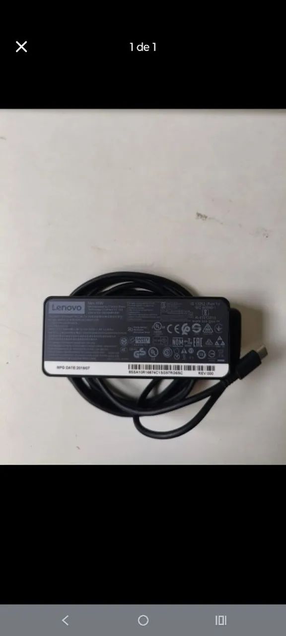 fonte original lenovo type c