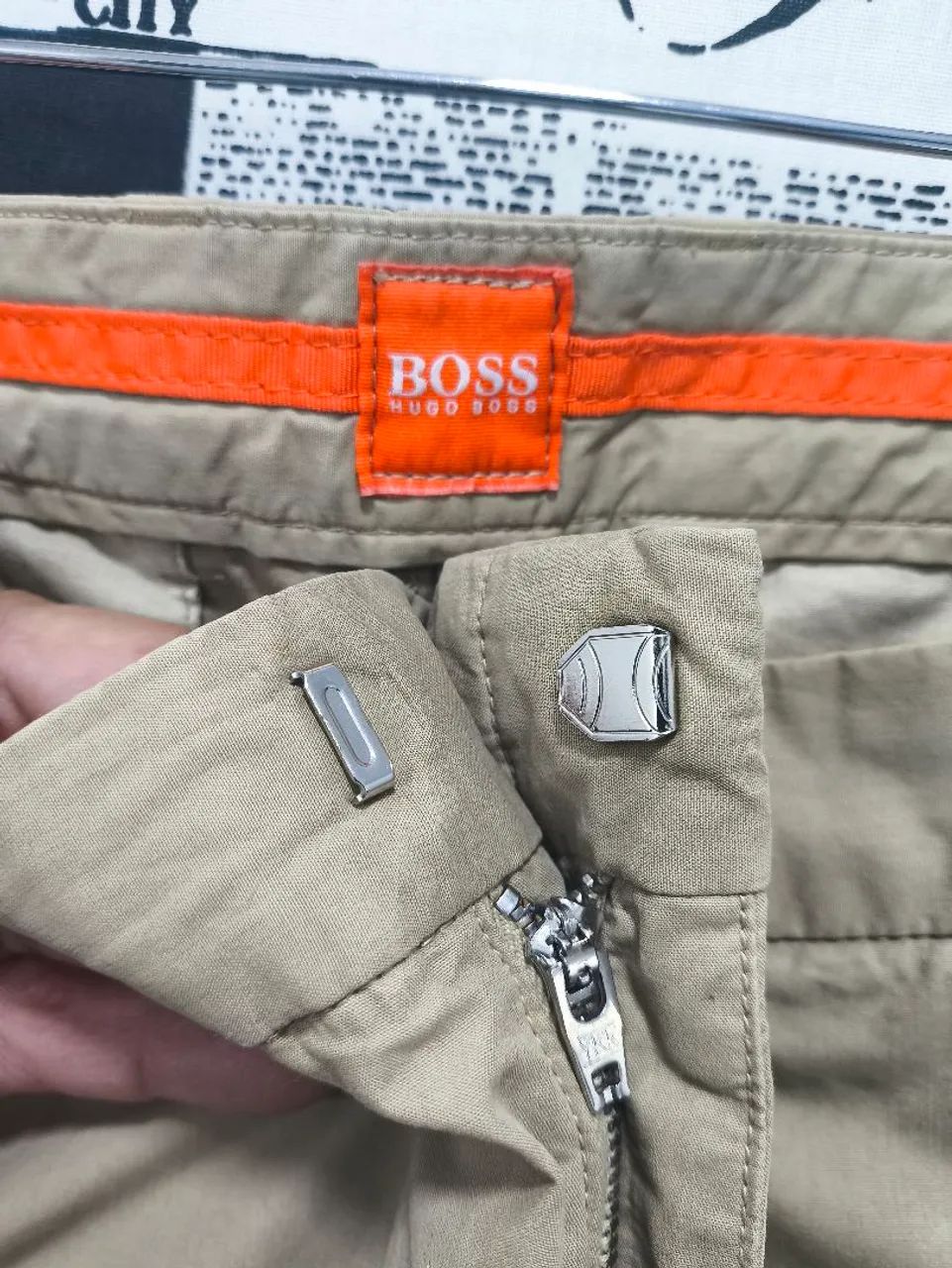 Calça Hugo Boss Sarja Tam 44 Cód 4597 Usado/Original  - Foto 3