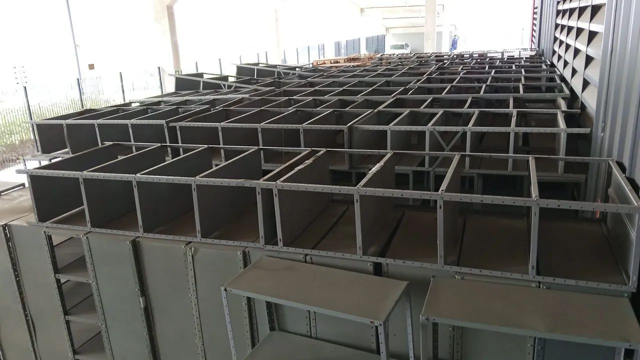 Lote com 100 estante prateleira de aço (ler o anúncio) - Foto 3