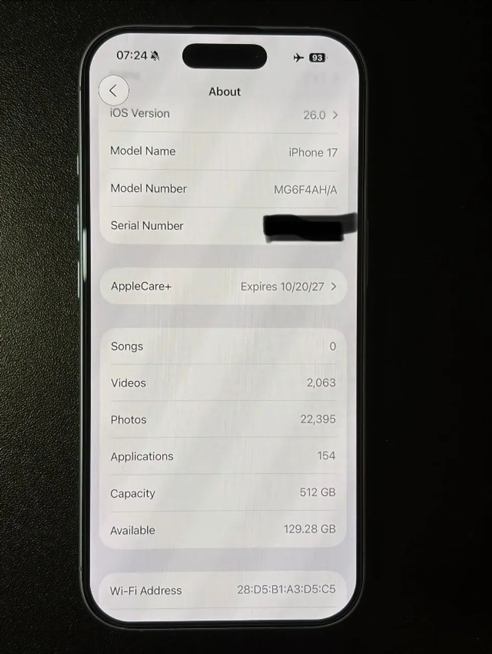 iPhone 17 512GB Azul - eSIM - Apple Intelligence - AppleCare+ até 10/2027 - Foto 2
