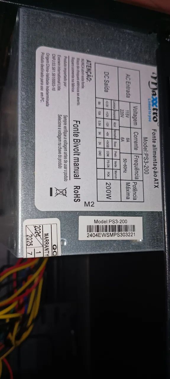 Fonte Maxxtro 200W 