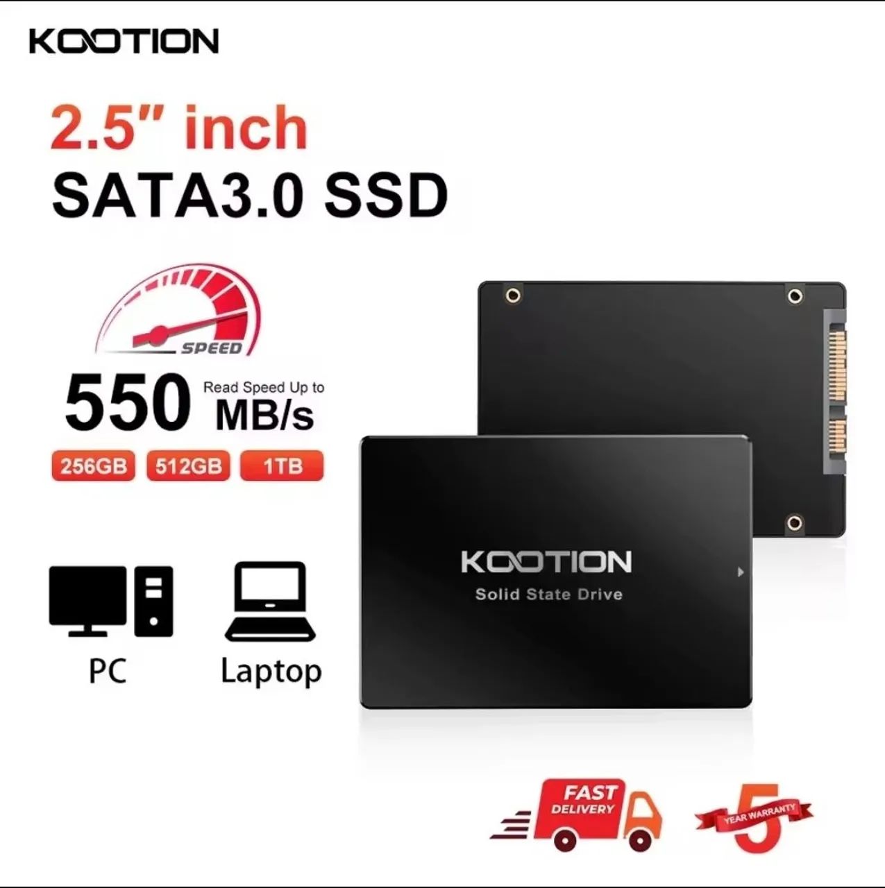 Ssd sata 256gb kootion - Foto 2