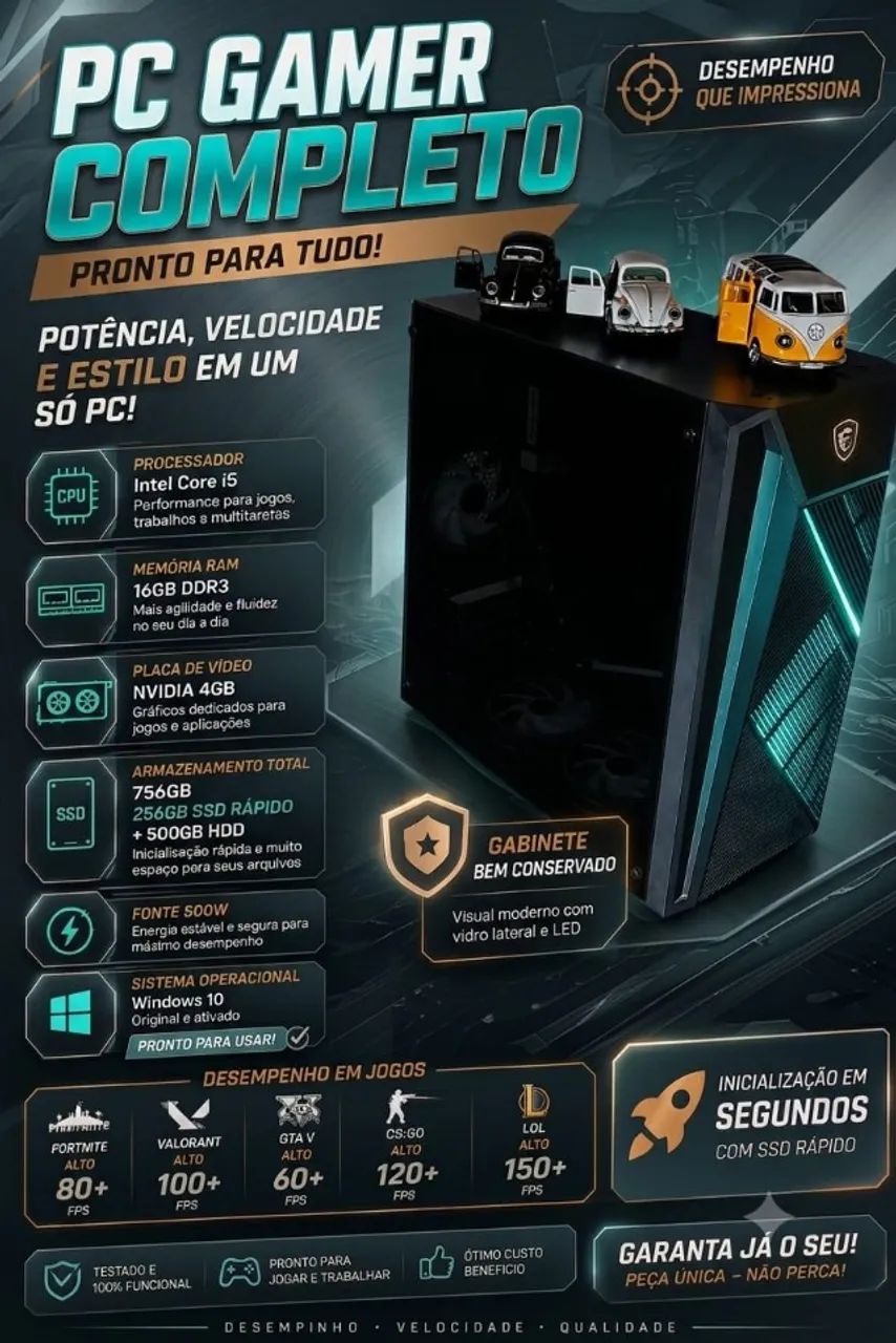 Pc Gamer custo beneficio