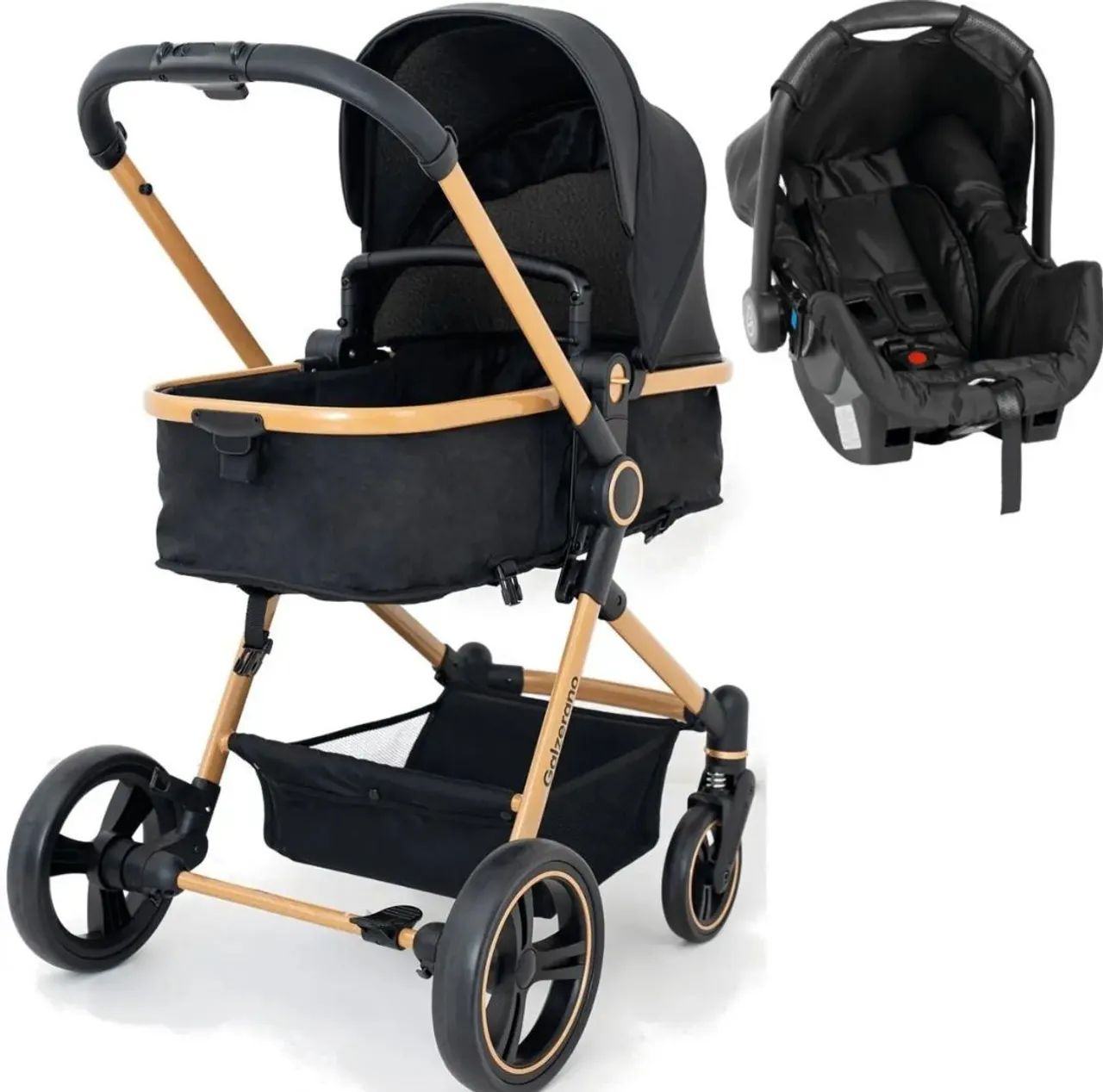  Carrinho de Bebê + Bebê Conforto (Super Conservado!) ?