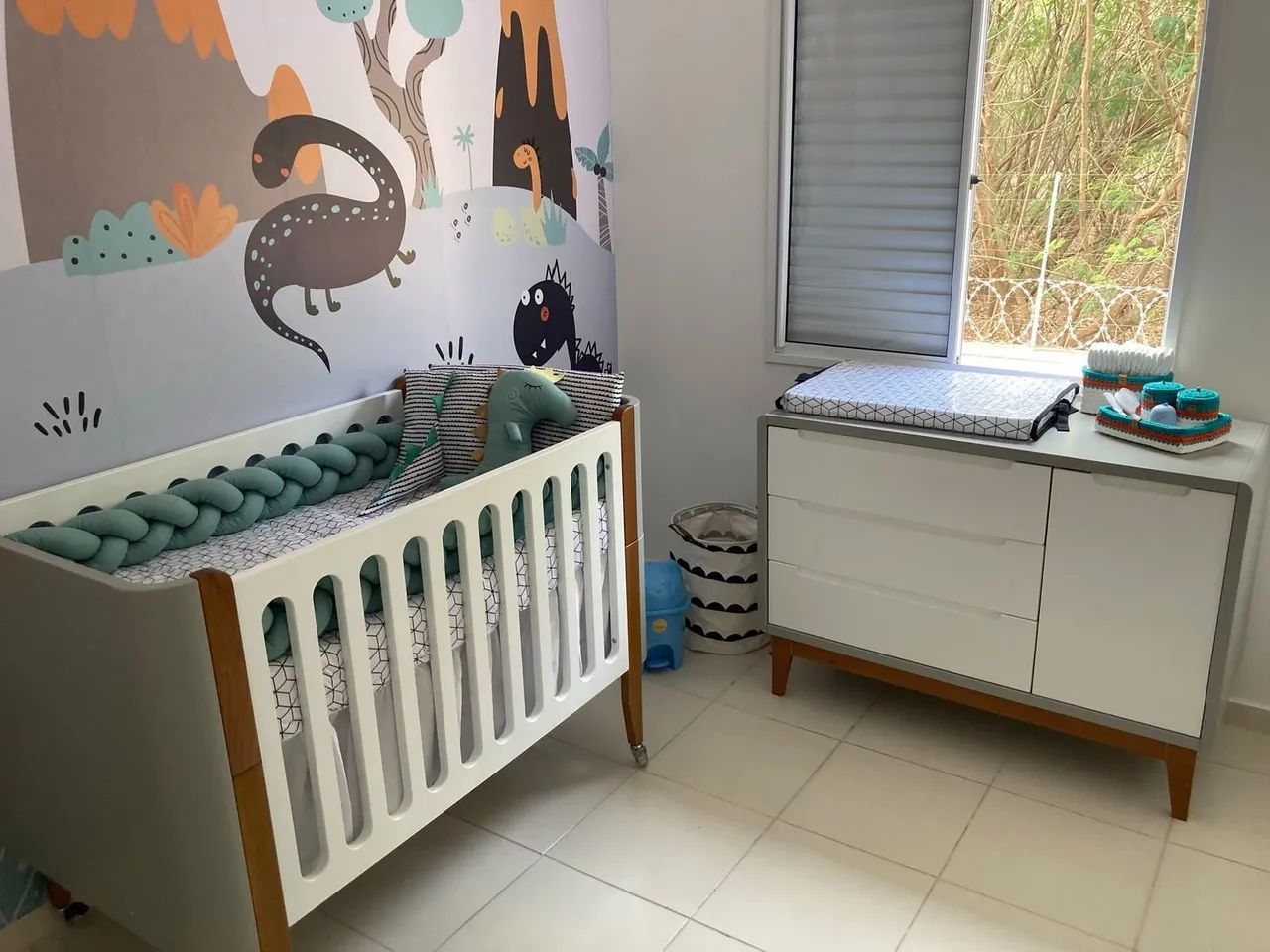 Berço 3 em 1 + Cômoda marca Bo  - Foto 3