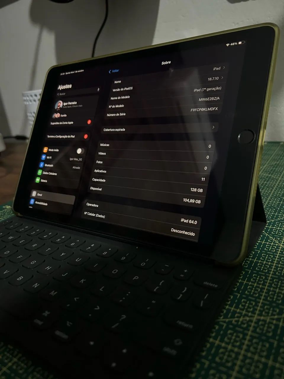 iPad 7ª Geração + Apple Pencil + Smart Keyboard 128gb - Foto 3
