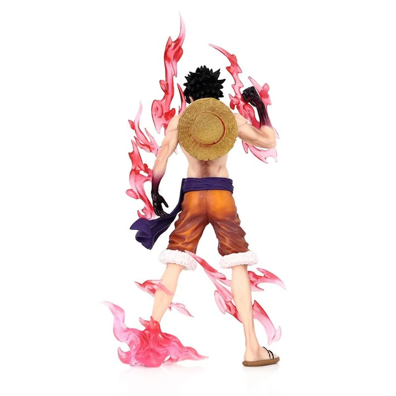Boneco Luffy Chapéu de Palha Anime One Piece Miniatura Action Figure 24cm - Foto 3